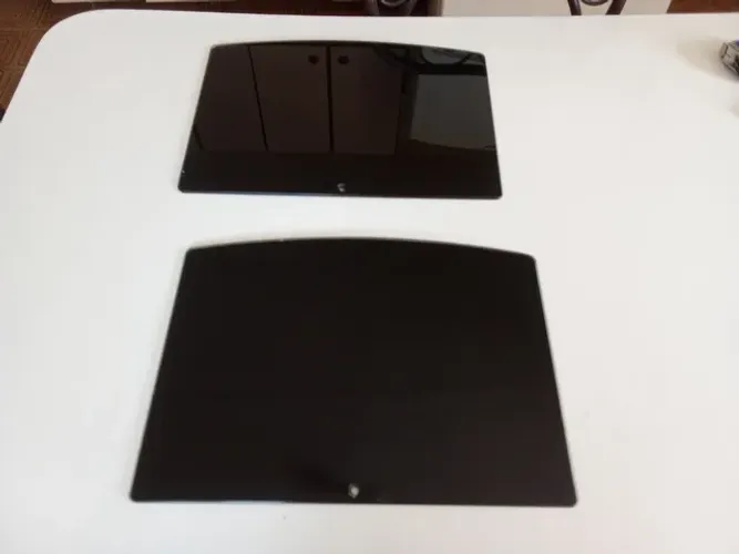 2 Vidros Preto 38 X 28 cm