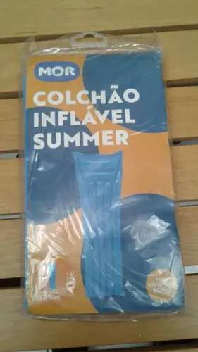Colchão Inflável Piscina Summer Mor Azul 183cm X 69cm Desin