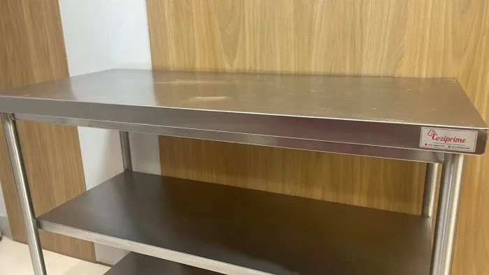 Bancada inox <br>Tamanho- 110x50x90