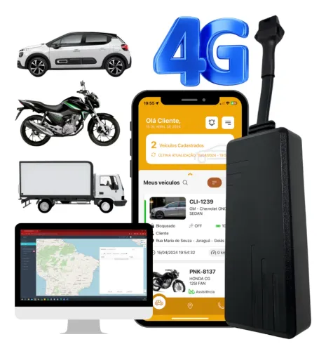 Localizador / Bloqueador / LTE 4G Sem Mensalidade Jetski Moto Caminhão?