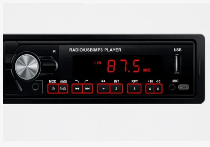 Som Automotivo PERVOI CTC-2209 c/ Controle Bluetooth Display Led