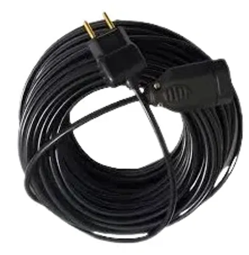 Tomada extensão com 25 mt metros grande comprida Cabo pp 2x0,75mm