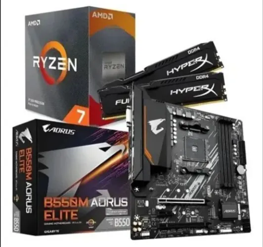 Kit Ryzen 7 5700X + Aorus Elite B550