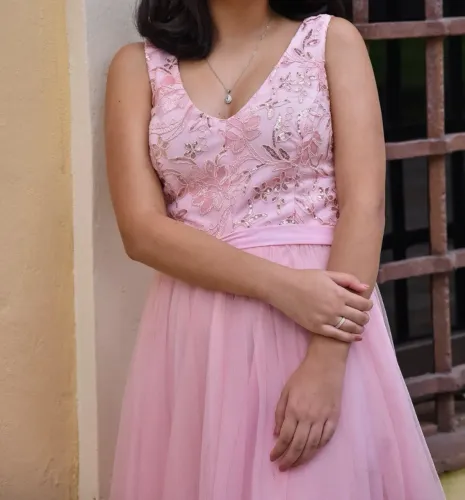 Vestido Rosa- Tamanho PP/P