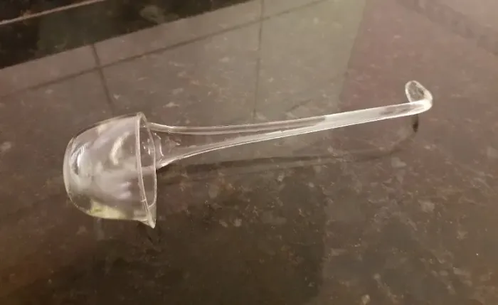Concha de cristal antiga antiguidade 