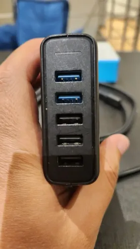 Estação de carregamento (carregador) de parede Anker USB Quick 3.0 63W 5 portas, PowerPort