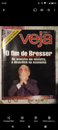 Revista Veja - O fim de Bresser