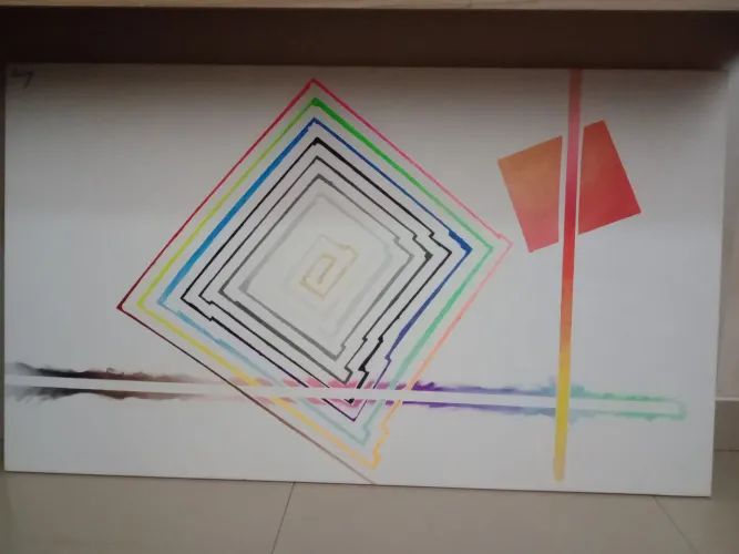 Lindo Quadro com design geométrico! "Nouz"
