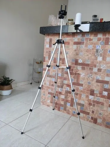 Tripé para Câmera com suporte para celular 1.2 metro