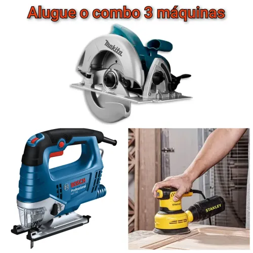 Kit 3 máquinas marcenaria