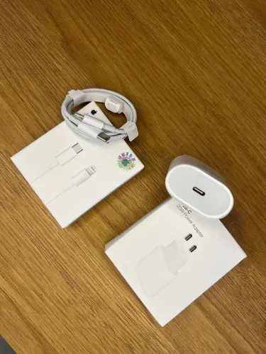 Carregador de IPhone Apple 20W + Fonte e cabo