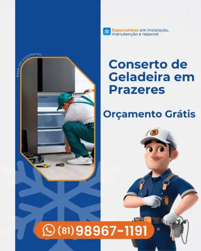 Conserto de Geladeira em Prazeres - Reparo de Geladeira
