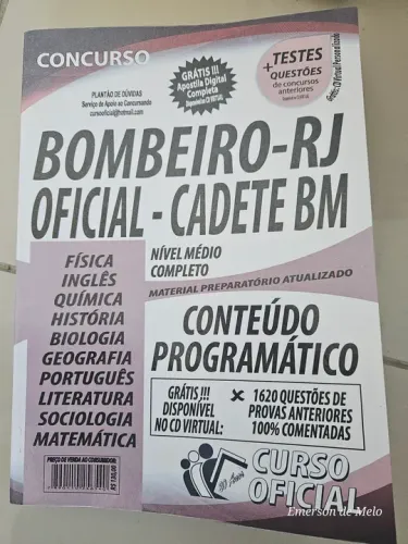 Curso Completo Bombeiro RJ Oficial - Cadete BM