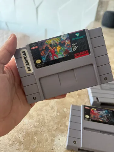 FITA DOUBLE DRAGON and Battletoids SNES 100% original