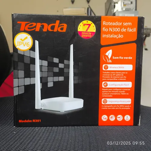 Roteador / Repetidor de Sinal Wi-Fi Tenda N301 (Ideal para Casa Inteligente)