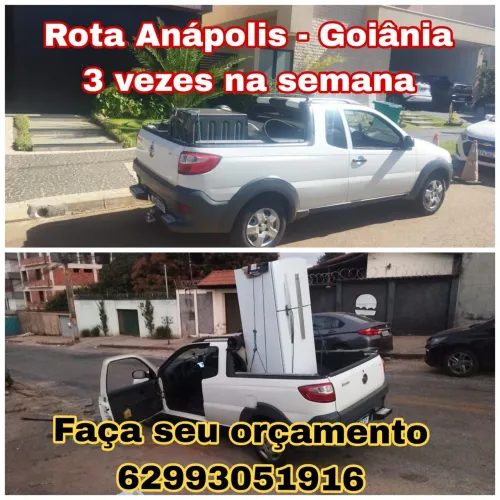 Pequenos fretes Anápolis para Goiânia .