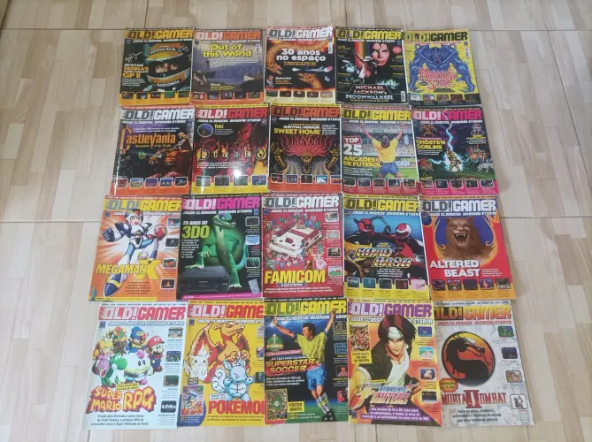Coleção de Revistas Old Gamer - Edições Clássicas