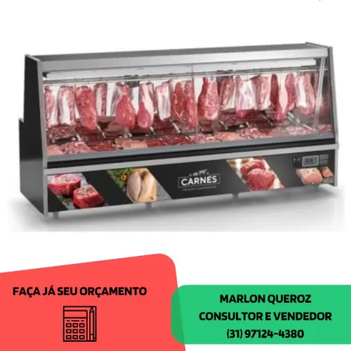 Balcão de Açougue 3M Gelopar Preto 220v