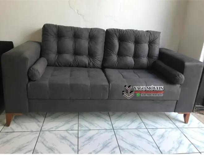 Sofá Elegance retro 3 lugares com garantia a pronta entrega em Promoção!