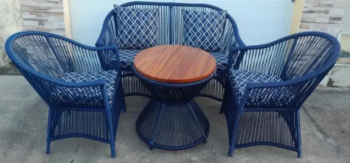 Conjunto Sofá e Poltronas para Área Externa 