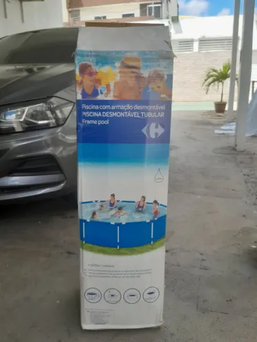 Estrutura metálica tubular para piscina 