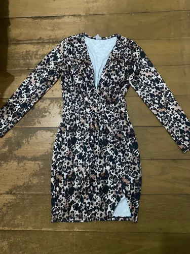 Vestido onça tam M