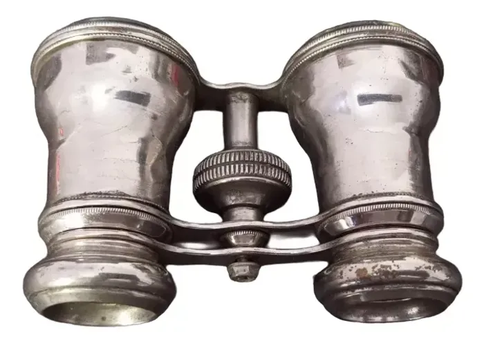 Binóculo Americano Antigo Espessurado À Prata #av (Usado)