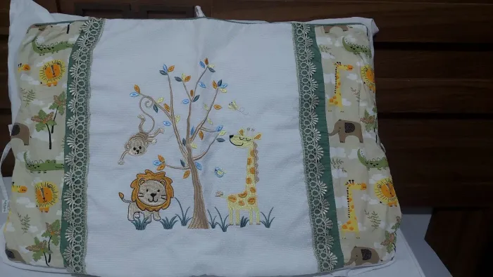 Kit berço 100% algodão Safari para Bebê