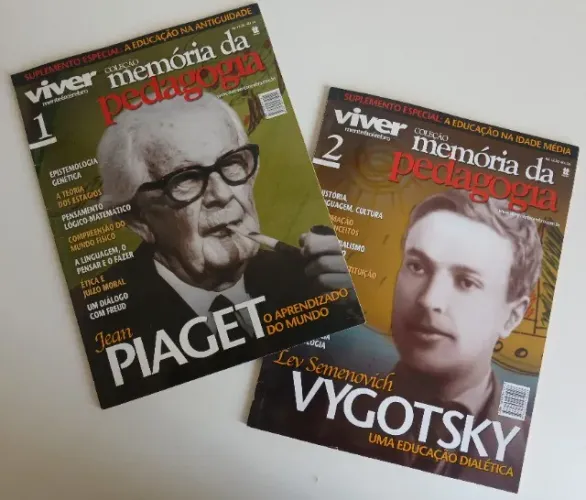 Kit 2 Revistas Pedagogia Viver Coleção Memória da Psicologia Jean Piaget Lev Vygotsky