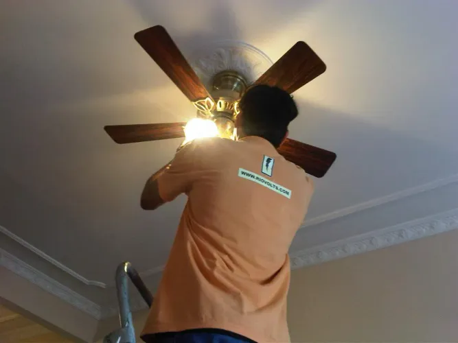 Instalação ventilador de teto