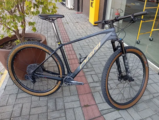 Bicicleta Agile pro 2021 t 19 carbono seminova 