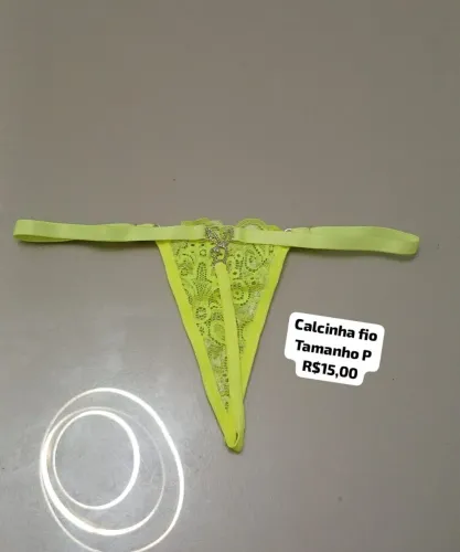 Calcinha fio com pingente 