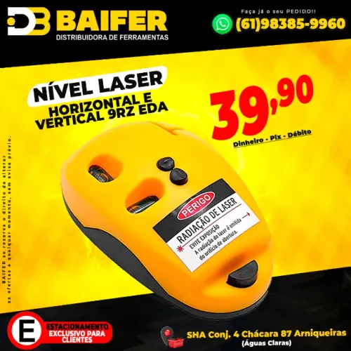 Nível Laser Horizontal e Vertical 9rz Eda