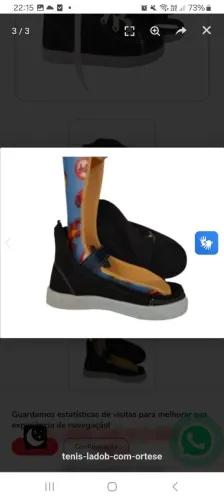 Tenis infantil para uso com ortese em perfeito estado 