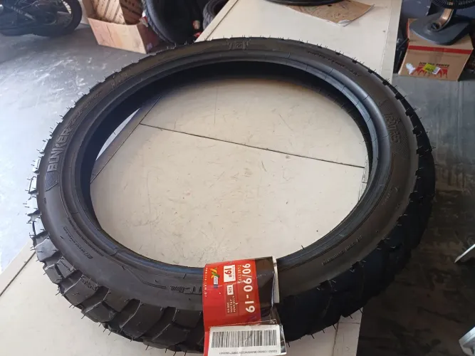 Pneu 90/90/19 C/CAMARA bros xre cross