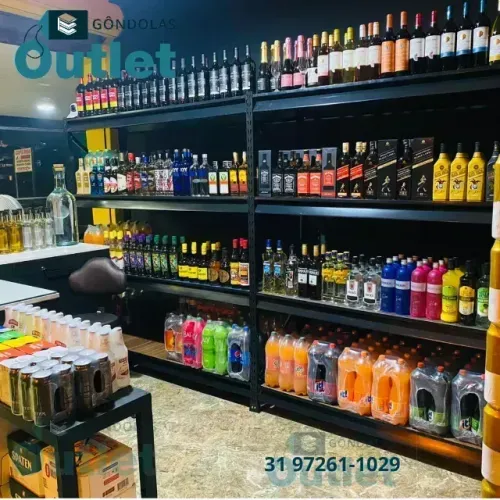 Prateleira expositor para bebidas - Gondolas