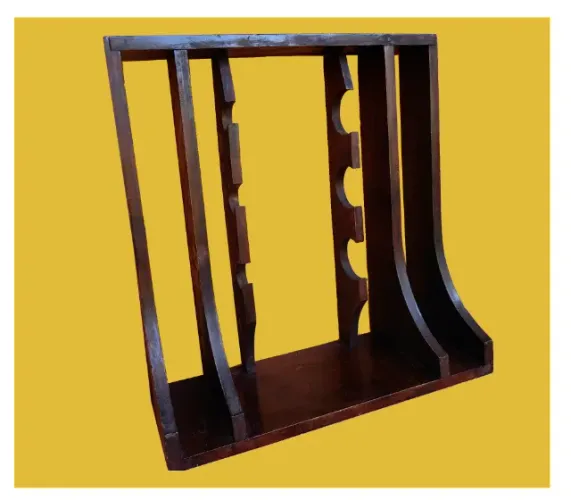 Estante de parede adega/ bar em madeira maciça 