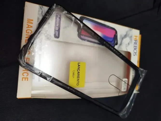 Case Magnético Capinha Compatível Celular Xiaomi RDM Note 8 Pro Vidro Só Atrás
