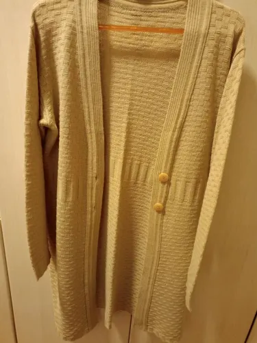 Cardigan Bege Tricot