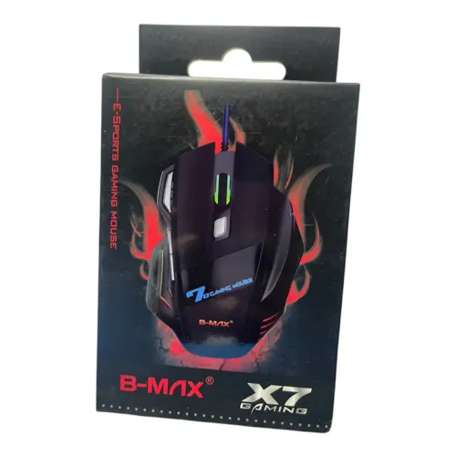 Mouse Gamer X7 B-max Rgb 7 Botões Com Fio 1200-3600 Dpi