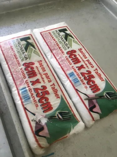 3000 uni Sacos para talheres 8cm x 25cm 