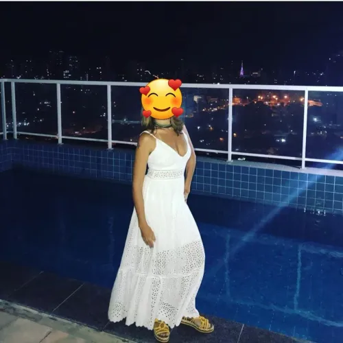 Vestido branco em cambraia, usado 1 vz.