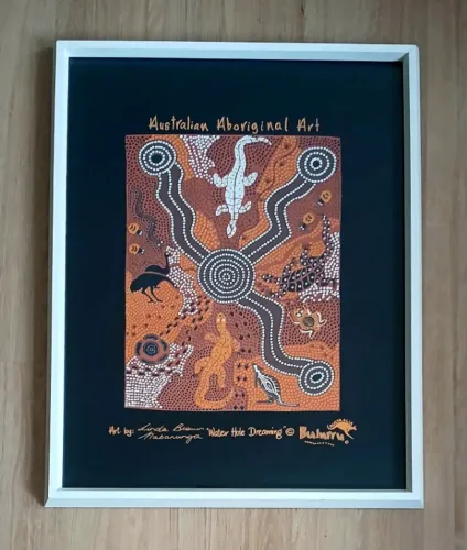 2 Quadros Austrália Australianos Arte Aborígene Australiana Cultura Importados Decorativo