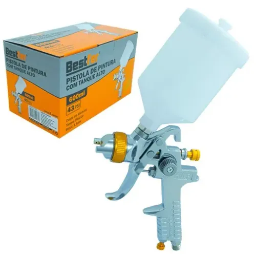 Pistola de pintura HVLP - 600ml ( Bestfer )