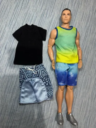 Boneco batman ken Roupas extras collector mattel original bruce
