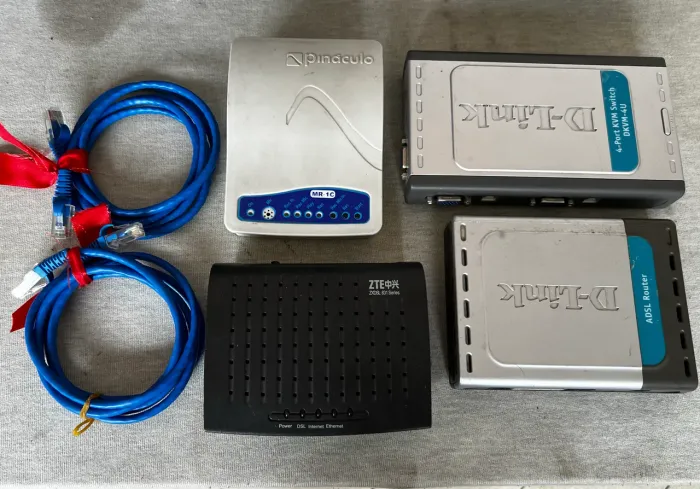 Kit 4 Switch com 2 cabos