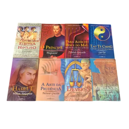 Kit 8 Livros de Bolso Obras Clássicas - Nietzsche, Maquiavel, Marco Aurélio e Mais