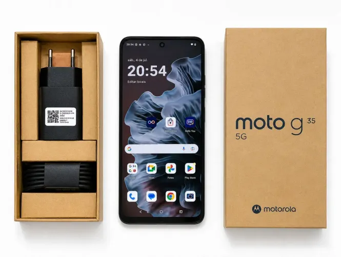 Smartphone Celular Motorola Moto G35 5G - 256GB 12GB Camera 50MP c/ AI NFC (NOVO NA CAIXA)