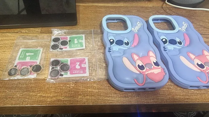 Capinha para iPhone 15 pro max película para câmera. Capinha Lilo e Stitch