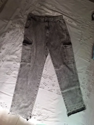 Calça Baggy Cinza 40 Renner